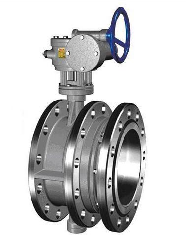 D343H-16C不锈钢法兰偏心伸缩涡轮蝶阀
